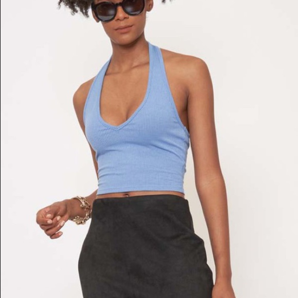 Blue Halter Top